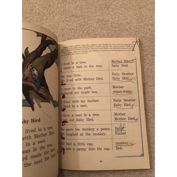 The Merton-McCall Reader At Work and Play Book Vintage 1937 Children's Stories - Picture 10 of 12